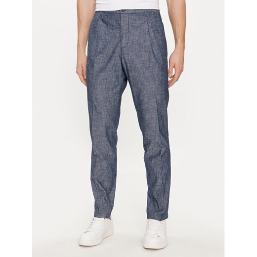 United Colors Of Benetton Chinosy 4WV1UE02F Granatowy Slim Fit ze sklepu MODIVO w kategorii Spodnie męskie - zdjęcie 182631959