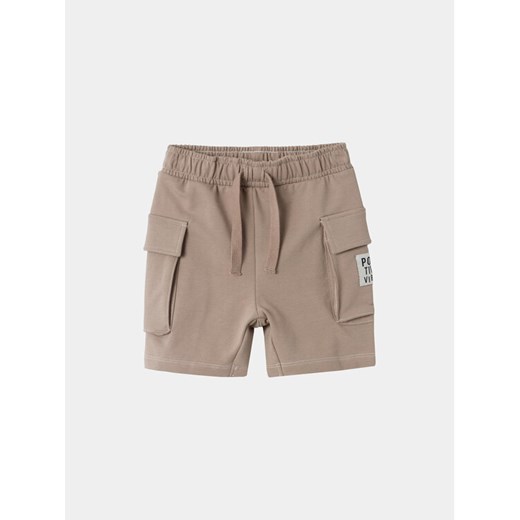 NAME IT Szorty materiałowe Dylan 13228567 Beżowy Regular Fit ze sklepu MODIVO w kategorii Spodenki chłopięce - zdjęcie 182631978