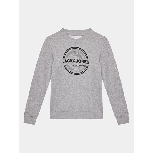 Jack&Jones Junior Bluza 12247681 Szary Standard Fit ze sklepu MODIVO w kategorii Bluzy chłopięce - zdjęcie 182631986