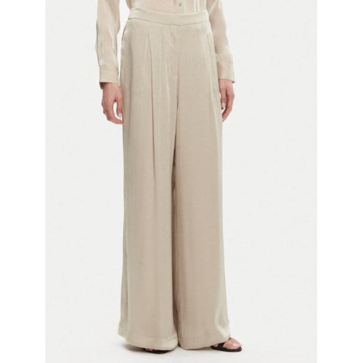 MICHAEL Michael Kors Spodnie palazzo MS430638BB Beżowy Wide Leg ze sklepu MODIVO w kategorii Spodnie damskie - zdjęcie 182631998