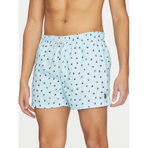 U.S. Polo Assn. Szorty kąpielowe MUP2436 Błękitny Regular Fit ze sklepu MODIVO w kategorii Kąpielówki - zdjęcie 182632116