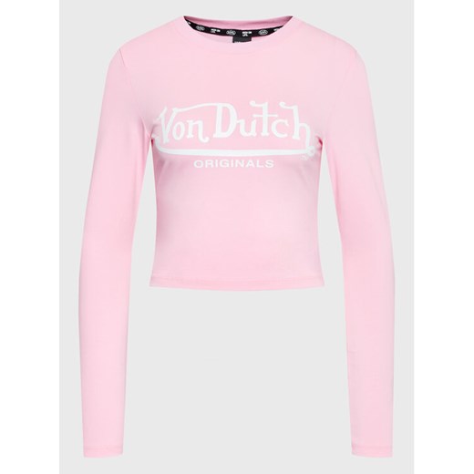 Von Dutch Bluzka Blair 6 224 012 Różowy Slim Fit ze sklepu MODIVO w kategorii Bluzki damskie - zdjęcie 182632135