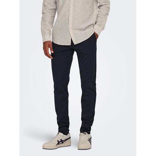 Only & Sons Chinosy 22026326 Granatowy Slim Tapered Fit ze sklepu MODIVO w kategorii Spodnie męskie - zdjęcie 182632219