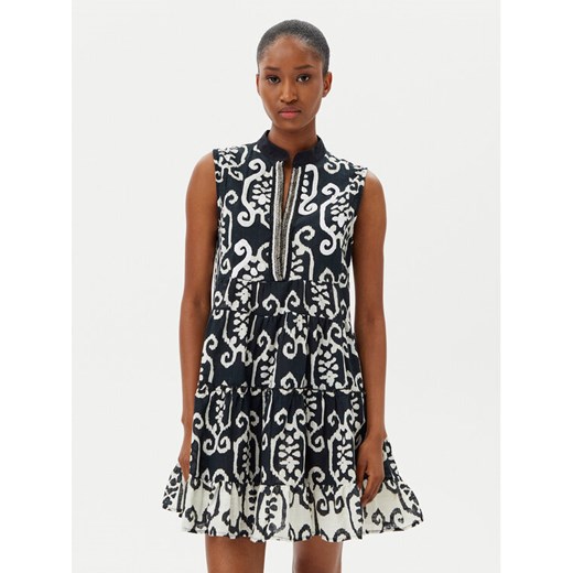 LOLA CASADEMUNT Sukienka letnia LS2516012 Czarny Relaxed Fit ze sklepu MODIVO w kategorii Sukienki - zdjęcie 182632236