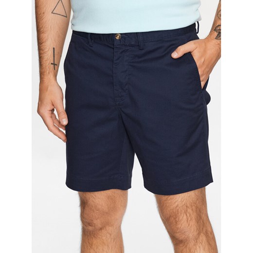 Polo Ralph Lauren Szorty materiałowe 710799213005 Granatowy Slim Fit ze sklepu MODIVO w kategorii Spodenki męskie - zdjęcie 182632247