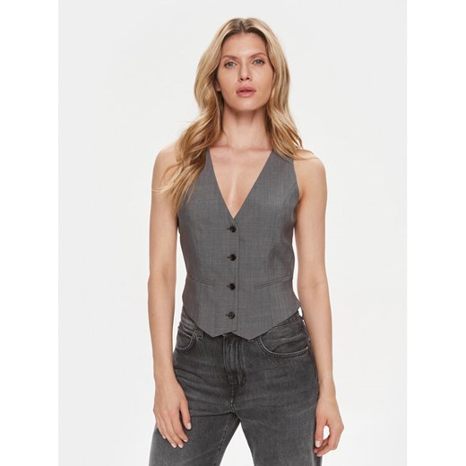 Boss Kamizelka Jegaro 50513132 Szary Slim Fit ze sklepu MODIVO w kategorii Kamizelki damskie - zdjęcie 182632269