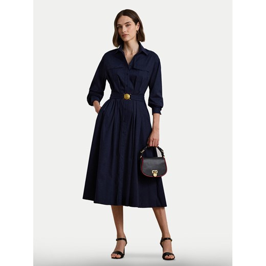 LAUREN RALPH LAUREN Sukienka koszulowa 250957121001 Granatowy Regular Fit 8 MODIVO