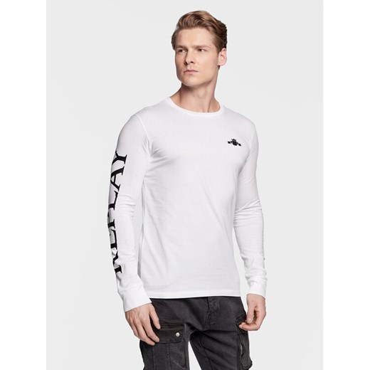 Replay Longsleeve M6474.000.22980P Biały Regular Fit ze sklepu MODIVO w kategorii T-shirty męskie - zdjęcie 182632316