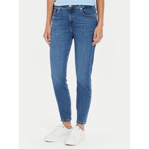 Tommy Hilfiger Jeansy Como WW0WW42488 Niebieski Skinny Fit ze sklepu MODIVO w kategorii Jeansy damskie - zdjęcie 182632355