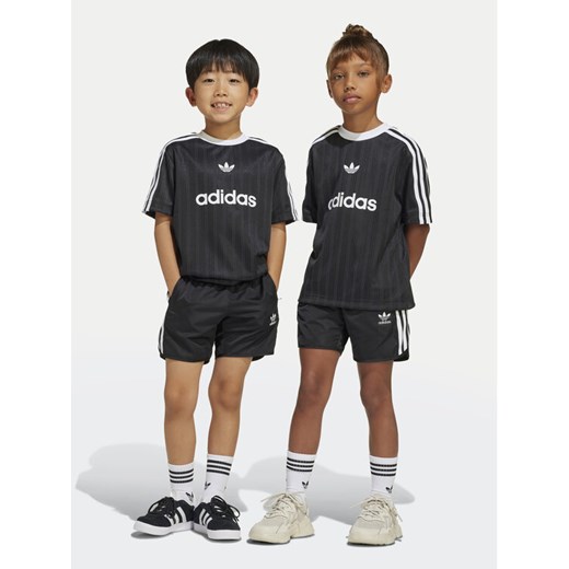 adidas Komplet t-shirt i spodenki Football JC7870 Czarny Regular Fit 7_8Y MODIVO