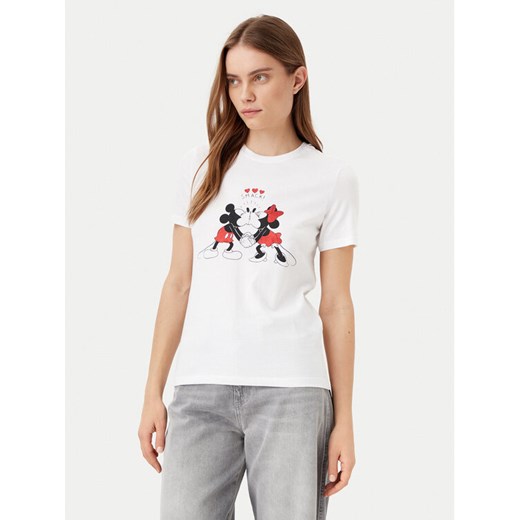 ONLY T-Shirt Mickey 15317991 Biały Regular Fit ze sklepu MODIVO w kategorii Bluzki damskie - zdjęcie 182632367