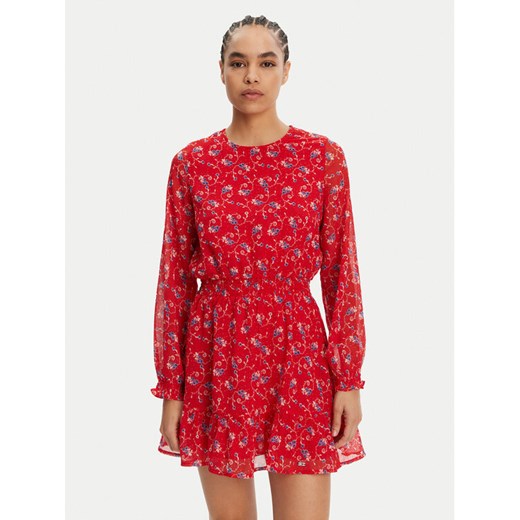 Tommy Jeans Sukienka letnia DW0DW20338 Czerwony Regular Fit ze sklepu MODIVO w kategorii Sukienki - zdjęcie 182632408