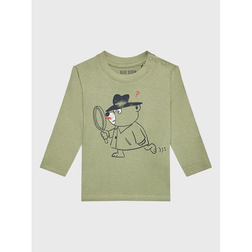 Blue Seven Bluzka 977606 Zielony Regular Fit ze sklepu MODIVO w kategorii T-shirty chłopięce - zdjęcie 182632499