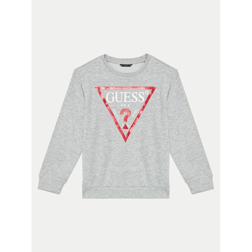 Guess Bluza L73Q09 KAUG0 Szary Regular Fit ze sklepu MODIVO w kategorii Bluzy chłopięce - zdjęcie 182632516