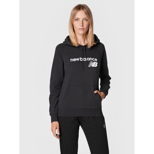 New Balance Bluza Classic Core Fleece WT03810 Czarny Relaxed Fit ze sklepu MODIVO w kategorii Bluzy damskie - zdjęcie 182632519