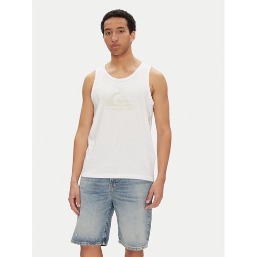 Quiksilver Tank top EQYZT08041 Biały Regular Fit ze sklepu MODIVO w kategorii T-shirty męskie - zdjęcie 182632599