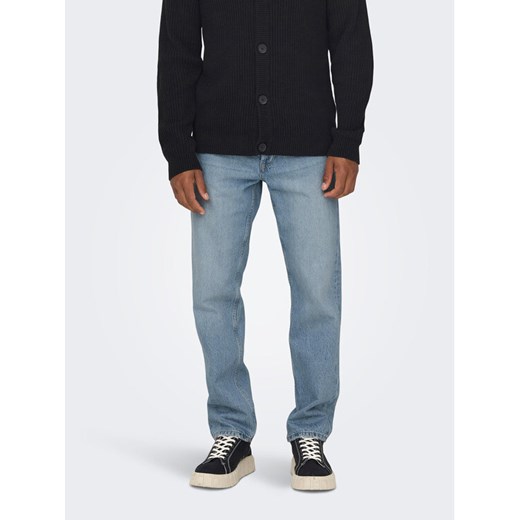 Only & Sons Jeansy Edge 22026986 Niebieski Loose Fit ze sklepu MODIVO w kategorii Jeansy męskie - zdjęcie 182632776