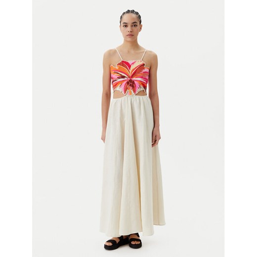 Maaji Sukienka letnia Sunrise PT2530CLD001 Beżowy Regular Fit ze sklepu MODIVO w kategorii Sukienki - zdjęcie 182632789