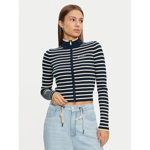 Tommy Jeans Sweter DW0DW19835 Granatowy Slim Fit ze sklepu MODIVO w kategorii Swetry damskie - zdjęcie 182632816
