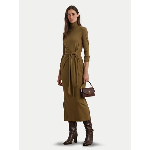 LAUREN RALPH LAUREN Sukienka codzienna 250918980005 Brązowy Slim Fit ze sklepu MODIVO w kategorii Sukienki - zdjęcie 182632886