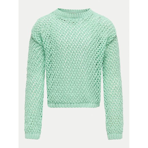 Kids ONLY Sweter Donna 15341338 Zielony Loose Fit ze sklepu MODIVO w kategorii Swetry dziewczęce - zdjęcie 182632936