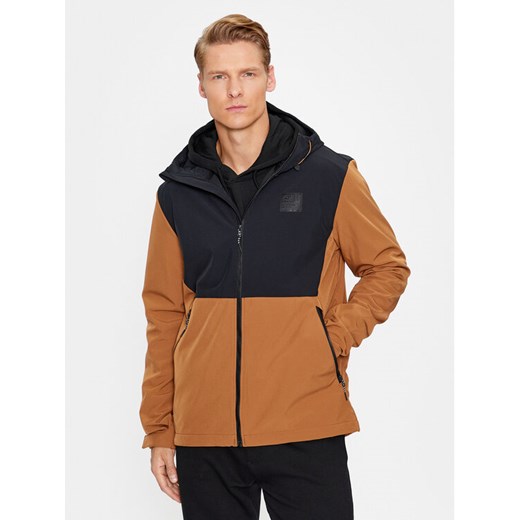 4F Kurtka softshell 4FAW23TSOFM155 Brązowy Regular Fit ze sklepu MODIVO w kategorii Kurtki męskie - zdjęcie 182632966