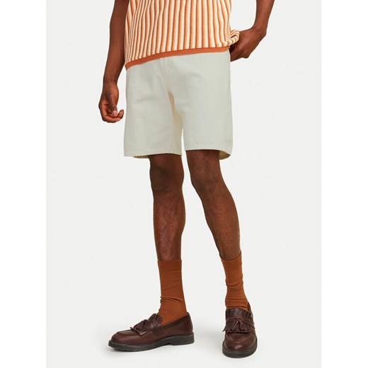 Jack&Jones Szorty jeansowe Tony 12249043 Écru Loose Fit ze sklepu MODIVO w kategorii Spodenki męskie - zdjęcie 182632978