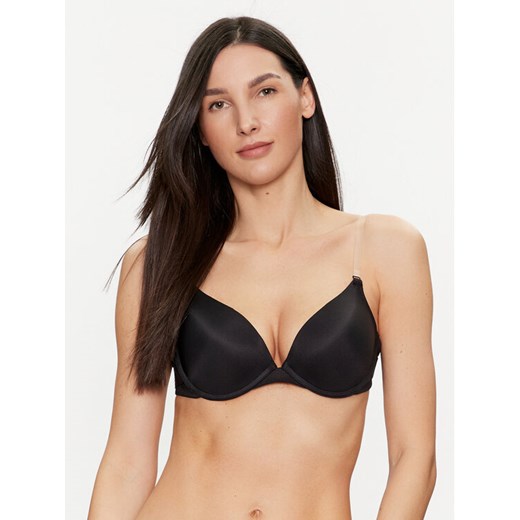 Hunkemöller Biustonosz push-up Transparent Back 202117 Czarny ze sklepu MODIVO w kategorii Biustonosze - zdjęcie 182632979