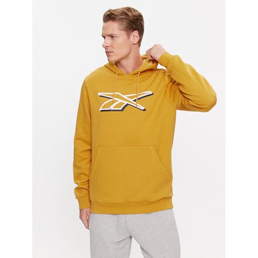Reebok Bluza Identity IN1692 Żółty Regular Fit ze sklepu MODIVO w kategorii Bluzy męskie - zdjęcie 182633009