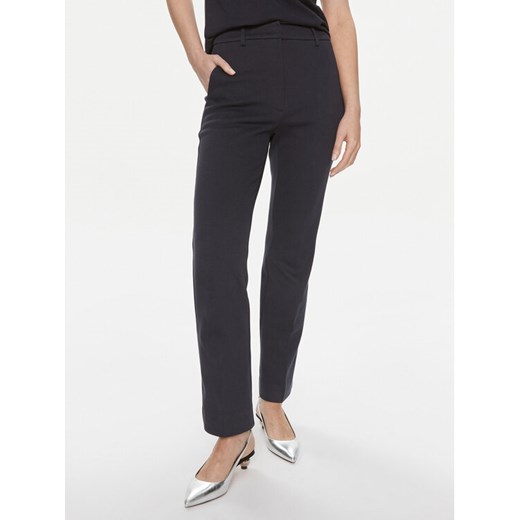 Weekend Max Mara Spodnie materiałowe Basco 2415781051 Granatowy Regular Fit ze sklepu MODIVO w kategorii Spodnie damskie - zdjęcie 182633046