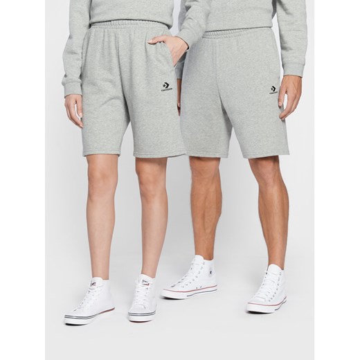 Converse Szorty sportowe Unisex Core 10023875-A02 Szary Regular Fit ze sklepu MODIVO w kategorii Spodenki męskie - zdjęcie 182633057