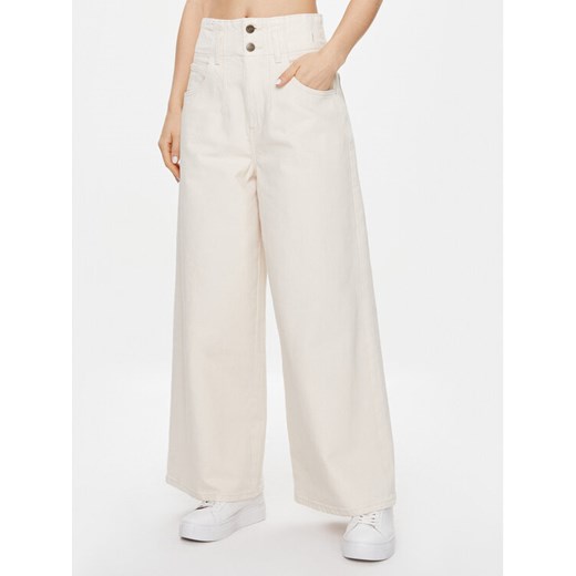 Lee Jeansy 112341379 Écru Straight Leg ze sklepu MODIVO w kategorii Jeansy damskie - zdjęcie 182633095
