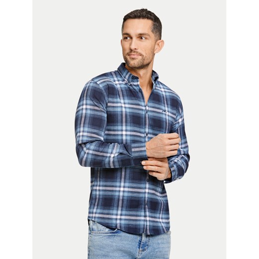 Lindbergh Koszula 30-225054 Granatowy Relaxed Fit ze sklepu MODIVO w kategorii Koszule męskie - zdjęcie 182633098