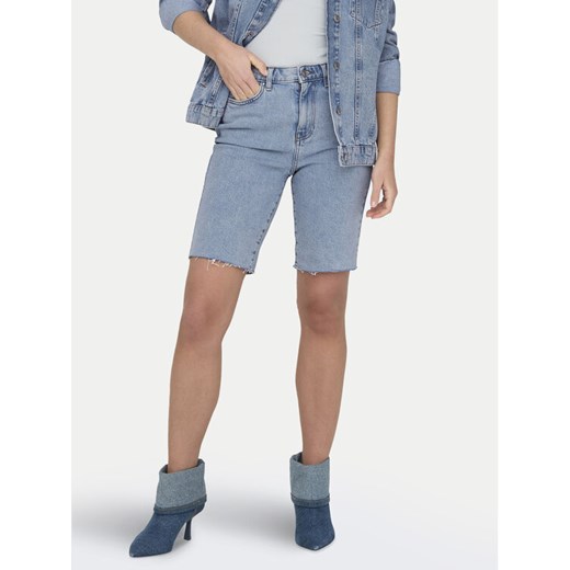 ONLY Szorty jeansowe Emily 15311259 Niebieski Straight Fit ze sklepu MODIVO w kategorii Szorty - zdjęcie 182633099