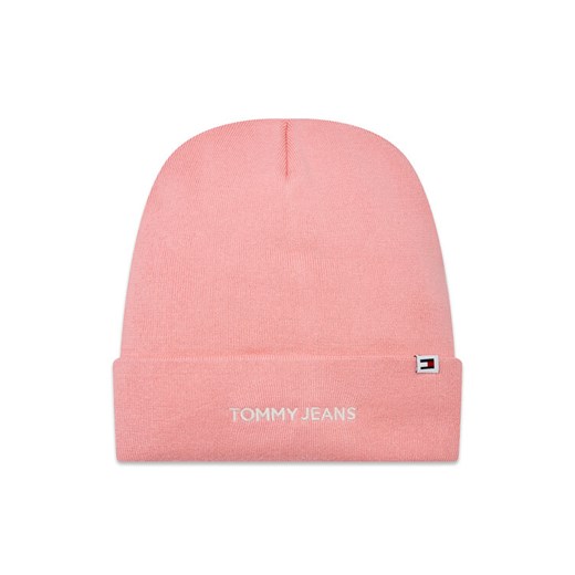 Tommy Jeans Czapka Tjw Linear Logo Beanie AW0AW15843 Różowy ze sklepu MODIVO w kategorii Czapki zimowe damskie - zdjęcie 182633156