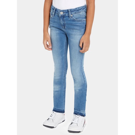 Tommy Hilfiger Jeansy Nora KG0KG07528 Niebieski Slim Fit ze sklepu MODIVO w kategorii Spodnie dziewczęce - zdjęcie 182633189