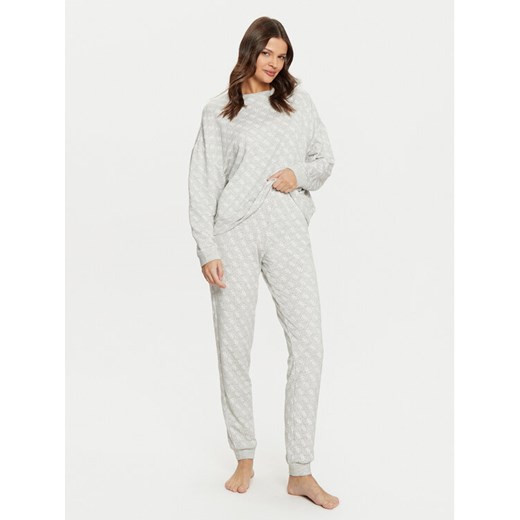 Guess Piżama O5RX09 KCMB2 Szary Regular Fit ze sklepu MODIVO w kategorii Piżamy damskie - zdjęcie 182633246