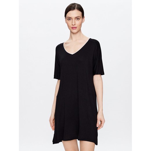 DKNY Koszula nocna YI2319330 Czarny Regular Fit ze sklepu MODIVO w kategorii Koszule nocne - zdjęcie 182633299