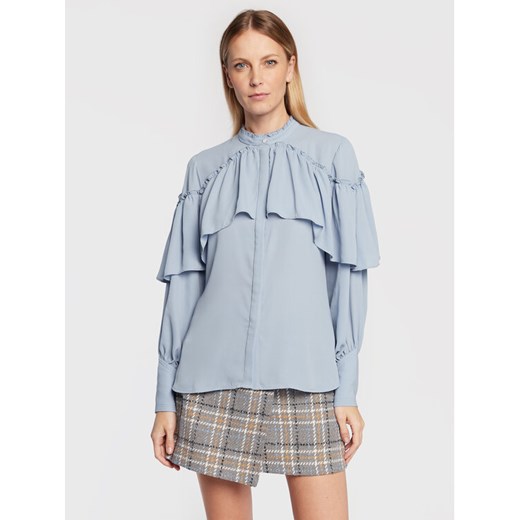 Bruuns Bazaar Koszula Camilla Aeva BBW3173 Błękitny Regular Fit ze sklepu MODIVO w kategorii Koszule damskie - zdjęcie 182633416