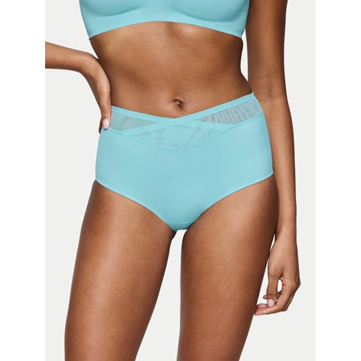 Triumph Figi klasyczne z wysokim stanem True Shape Sensation 10218231 Niebieski ze sklepu MODIVO w kategorii Majtki damskie - zdjęcie 182633418