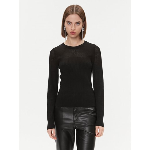 DKNY Sweter P3GSBK42 Czarny Regular Fit ze sklepu MODIVO w kategorii Swetry damskie - zdjęcie 182633435