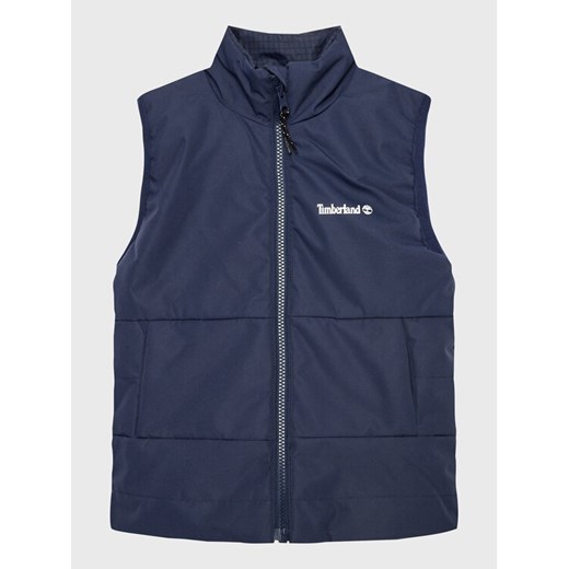 Timberland Kamizelka T26585 S Granatowy Regular Fit ze sklepu MODIVO w kategorii Kamizelki męskie - zdjęcie 182633489