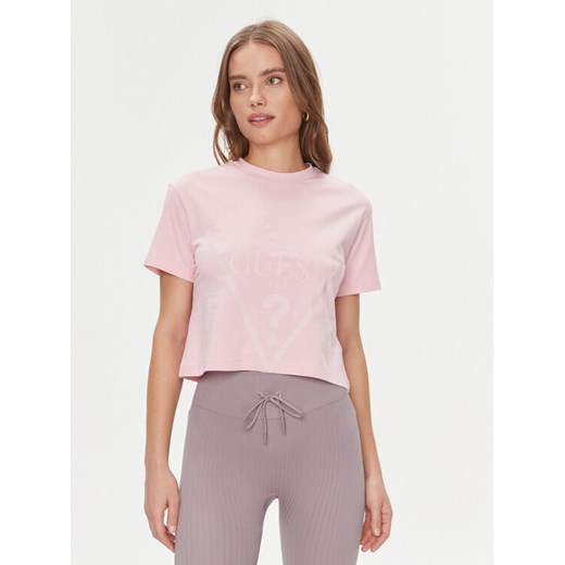 Guess T-Shirt Adele V2YI06 K8HM0 Różowy Regular Fit Guess L MODIVO