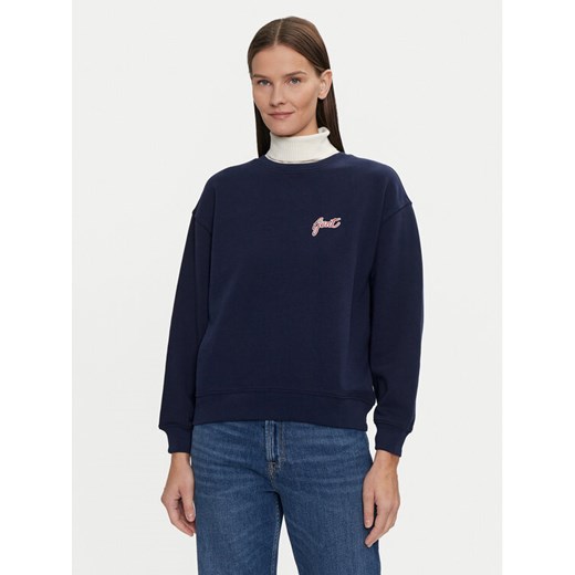 Gant Bluza 4201239 Granatowy Loose Fit ze sklepu MODIVO w kategorii Bluzy damskie - zdjęcie 182633558