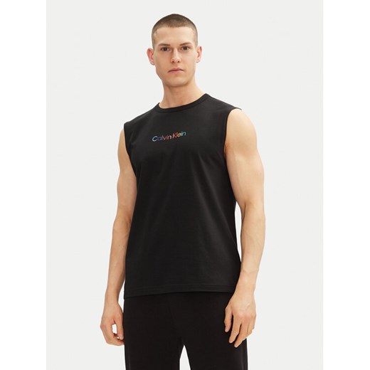 Calvin Klein Underwear Tank top LV00NM2878 Czarny Regular Fit ze sklepu MODIVO w kategorii T-shirty męskie - zdjęcie 182633585