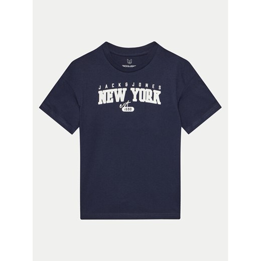 Jack&Jones Junior T-Shirt Cory 12249670 Granatowy Loose Fit ze sklepu MODIVO w kategorii T-shirty chłopięce - zdjęcie 182633595