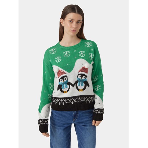 Vero Moda Sweter 10292664 Zielony Regular Fit ze sklepu MODIVO w kategorii Swetry damskie - zdjęcie 182633617