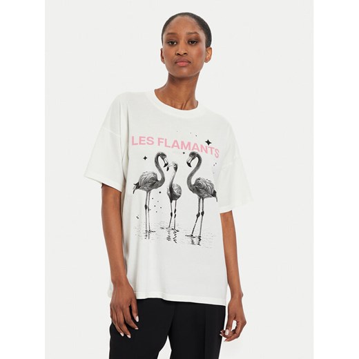 ViCOLO T-Shirt RB0911 Écru Regular Fit ze sklepu MODIVO w kategorii Bluzki damskie - zdjęcie 182633767