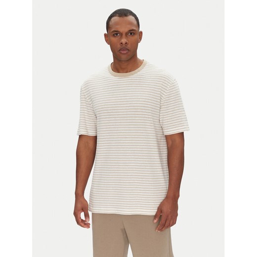 BOSS T-Shirt H-Taut 28 50537498 Beżowy Regular Fit ze sklepu MODIVO w kategorii T-shirty męskie - zdjęcie 182633789