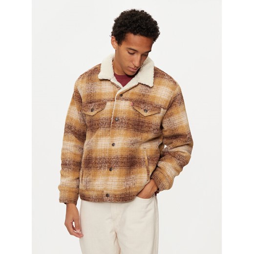 Levi's® Kurtka przejściowa Trucker Type III A6027-0005 Beżowy Regular Fit ze sklepu MODIVO w kategorii Kurtki męskie - zdjęcie 182633825